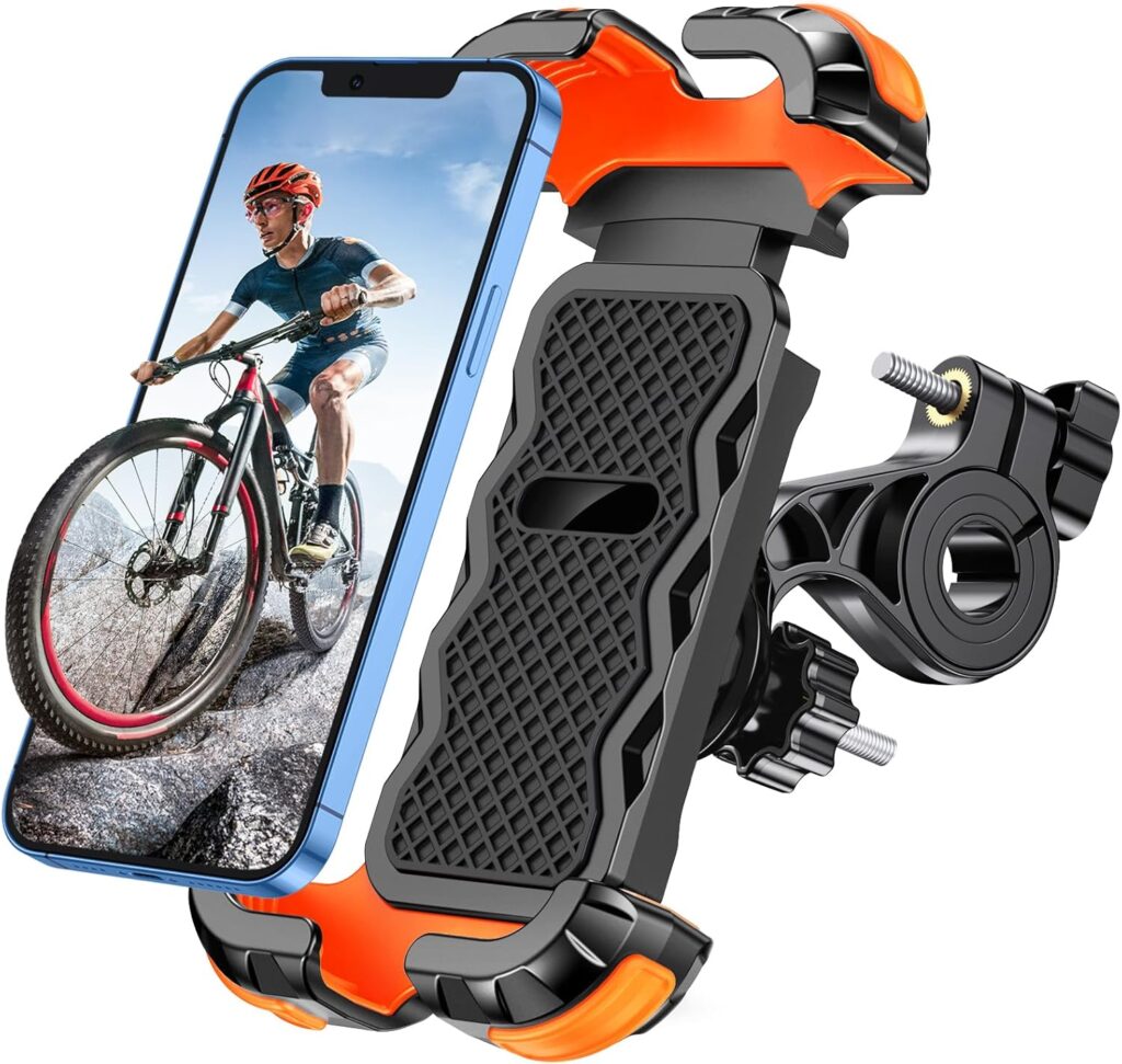 Suporte móvel de bicicleta Glangeh com proteção anti-choque e almofadas de silicone.
