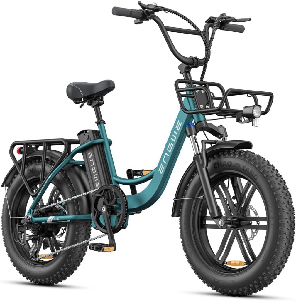 ENGWE bicicleta elétrica dobrável L20 BOOST com pneus fat 20x4.0.