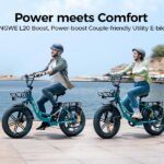 ENGWE bicicleta elétrica dobrável L20 BOOST com pneus fat 20x4.0.