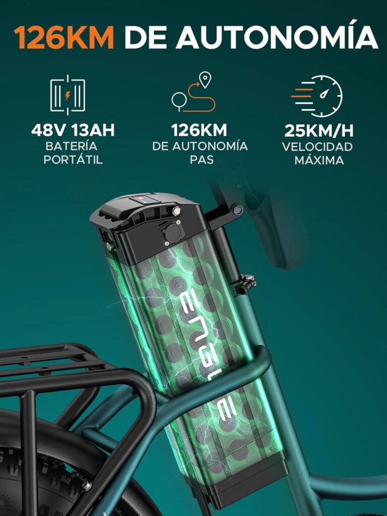 Bateria removível de 48V 13Ah da ENGWE bicicleta elétrica dobrável L20 BOOST