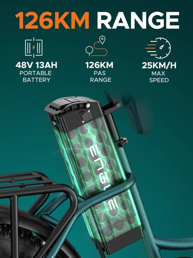 Engwe bicicleta eletrica para adultos fat tire step through 3