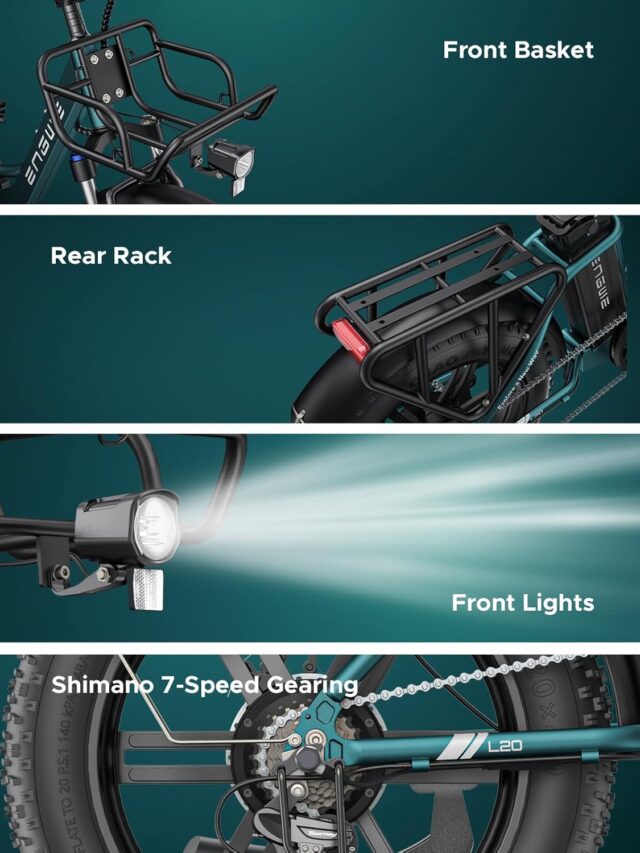 Engwe bicicleta eletrica para adultos fat tire step through 7