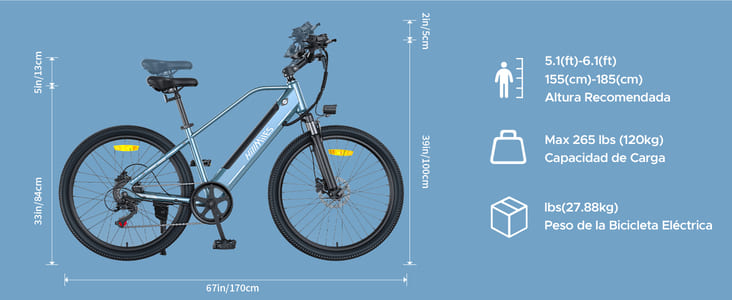 Miletrail bicicleta elétrica de montanha