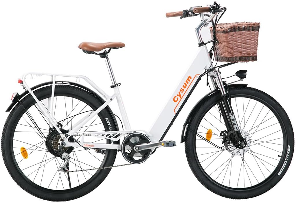 Cysum cityrun bicicleta elétrica para mulher